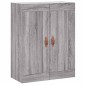 vidaXL Ντουλάπι Γκρι Sonoma 69,5 x 34 x 180 εκ. Επεξεργασμένο Ξύλο