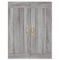 vidaXL Ντουλάπι Γκρι Sonoma 69,5 x 34 x 180 εκ. Επεξεργασμένο Ξύλο