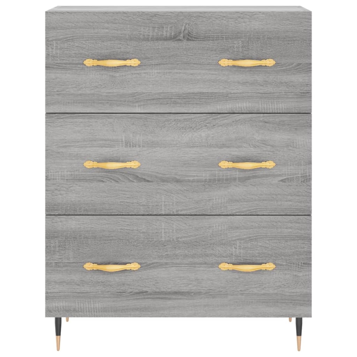 vidaXL Ντουλάπι Γκρι Sonoma 69,5 x 34 x 180 εκ. Επεξεργασμένο Ξύλο