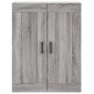 vidaXL Ντουλάπι Γκρι Sonoma 69,5 x 34 x 180 εκ. Επεξεργασμένο Ξύλο
