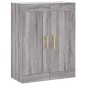 vidaXL Ντουλάπι Γκρι Sonoma 69,5 x 34 x 180 εκ. Επεξεργασμένο Ξύλο