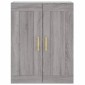 vidaXL Ντουλάπι Γκρι Sonoma 69,5 x 34 x 180 εκ. Επεξεργασμένο Ξύλο