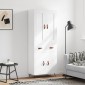 vidaXL Ντουλάπι Λευκό 69,5x34x180 εκ. από Επεξεργασμένο Ξύλο