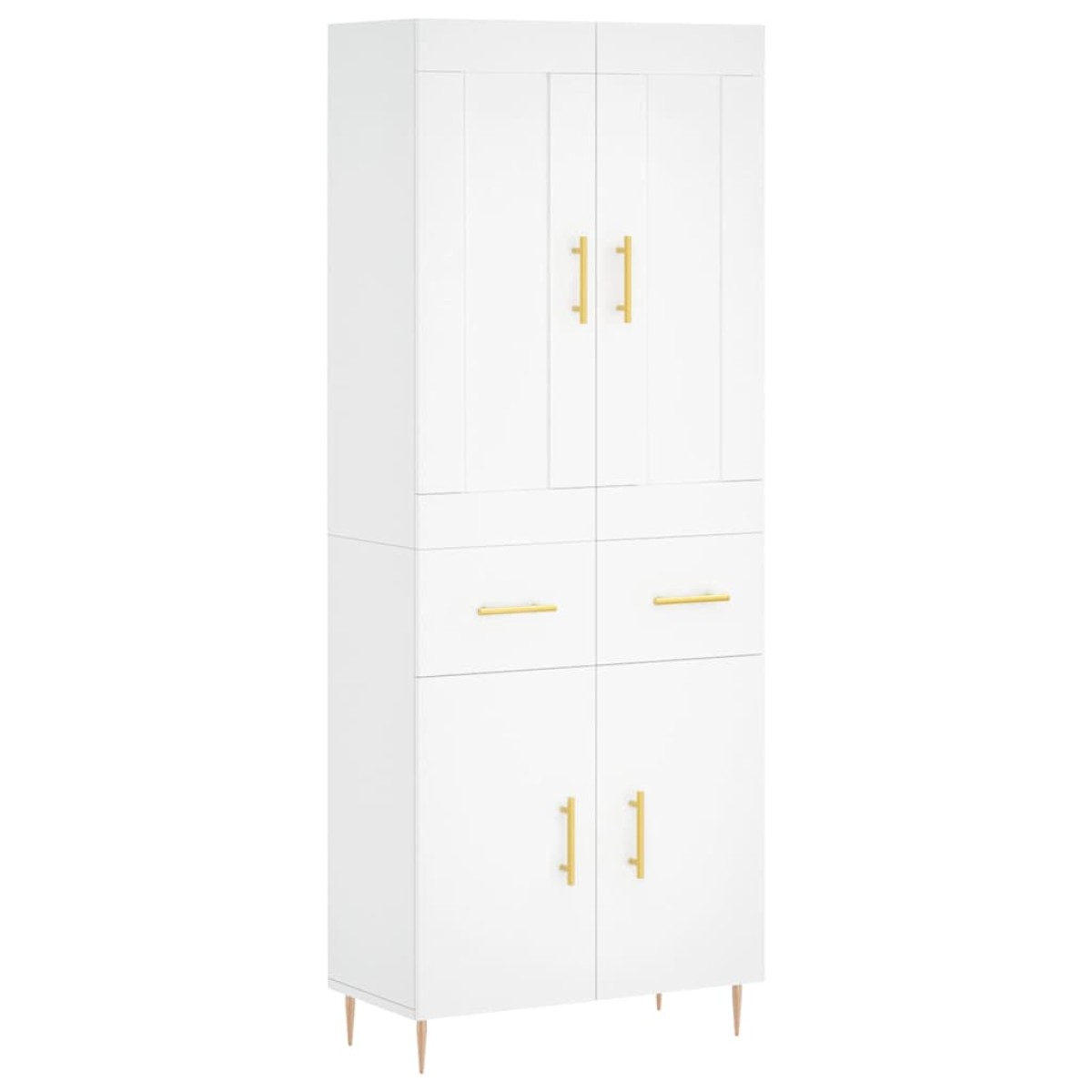 vidaXL Ντουλάπι Λευκό 69,5x34x180 εκ. από Επεξεργασμένο Ξύλο