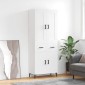 vidaXL Ντουλάπι Λευκό 69,5x34x180 εκ. από Επεξεργασμένο Ξύλο