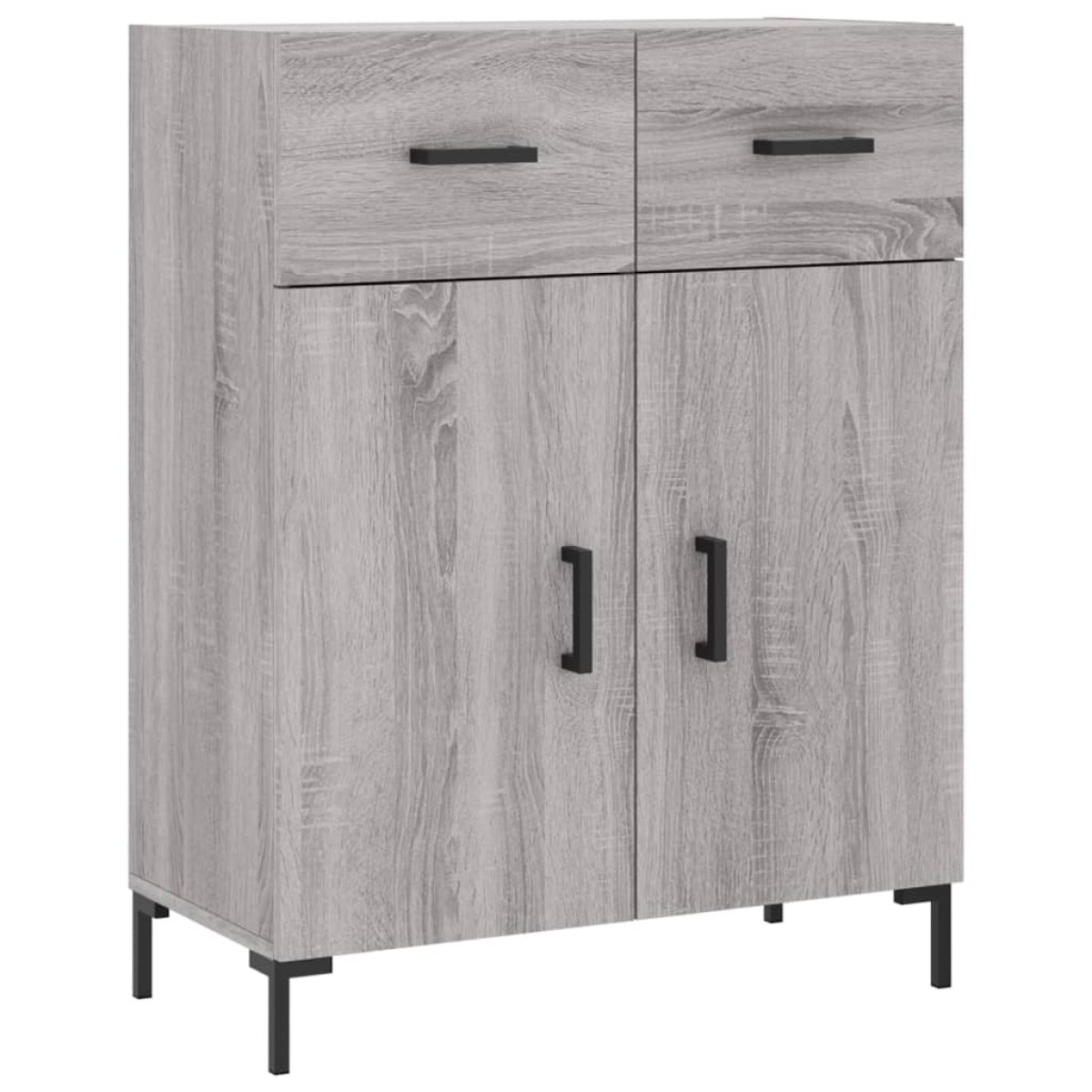 vidaXL Ντουλάπι Γκρι Sonoma 69,5 x 34 x 180 εκ. Επεξεργασμένο Ξύλο