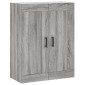 vidaXL Ντουλάπι Γκρι Sonoma 69,5 x 34 x 180 εκ. Επεξεργασμένο Ξύλο