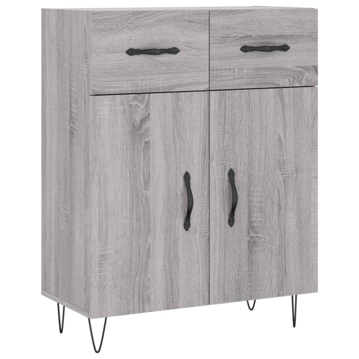 vidaXL Ντουλάπι Γκρι Sonoma 69,5 x 34 x 180 εκ. Επεξεργασμένο Ξύλο