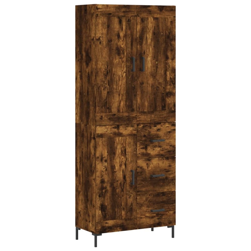 vidaXL Ντουλάπι Καπνιστή Δρυς 69,5x34x180 εκ. από Επεξεργασμένο Ξύλο