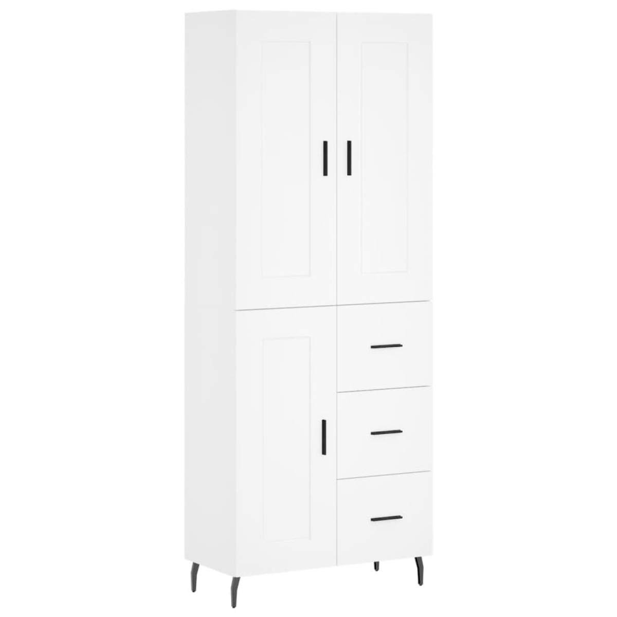 vidaXL Ντουλάπι Λευκό 69,5x34x180 εκ. από Επεξεργασμένο Ξύλο