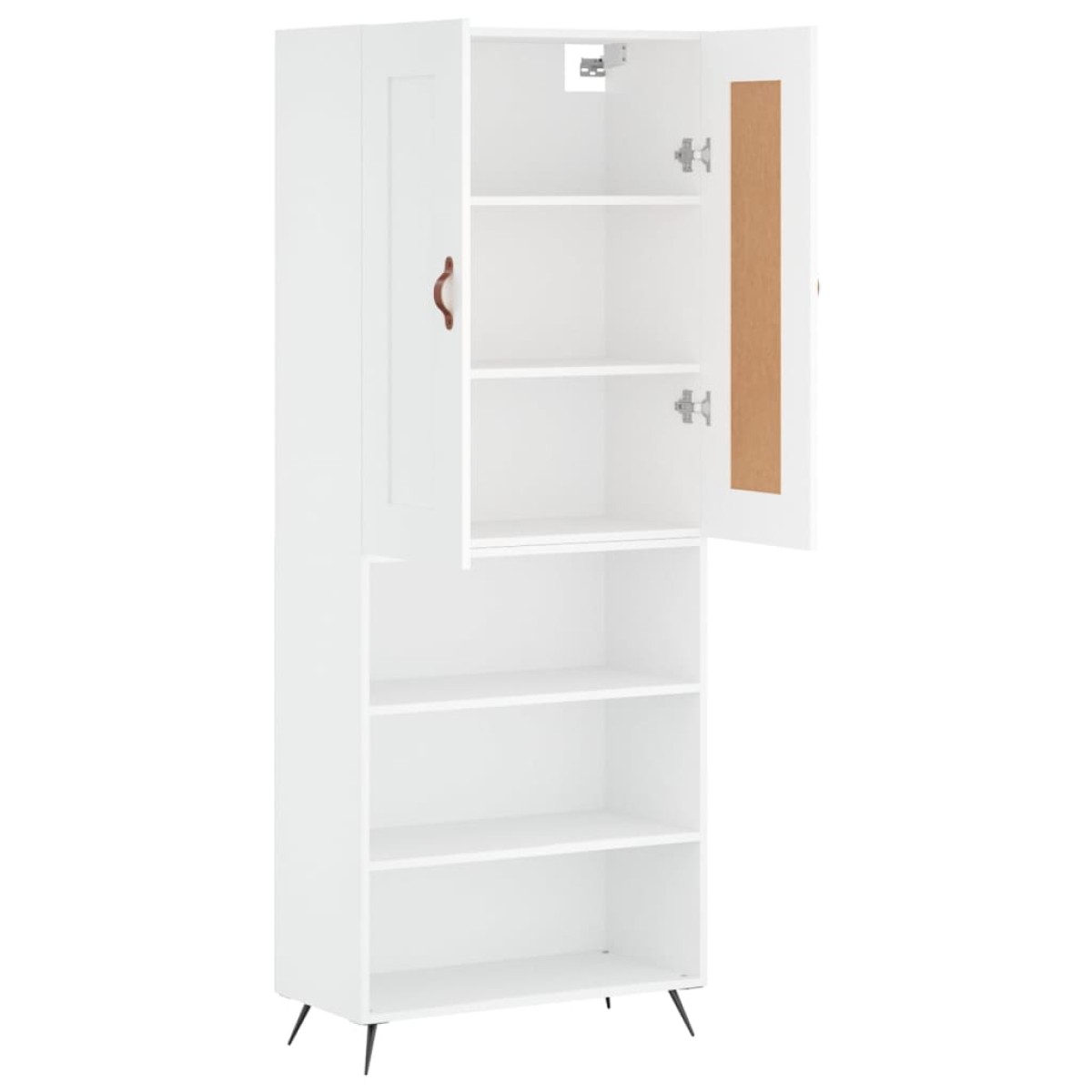 vidaXL Ντουλάπι Λευκό 69,5x34x180 εκ. από Επεξεργασμένο Ξύλο