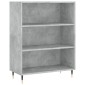 vidaXL Ντουλάπι Γκρι Σκυροδέματος 69,5x34x180 εκ. Επεξεργασμένο Ξύλο