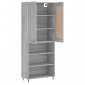 vidaXL Ντουλάπι Γκρι Sonoma 69,5 x 34 x 180 εκ. Επεξεργασμένο Ξύλο