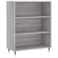 vidaXL Ντουλάπι Γκρι Sonoma 69,5 x 34 x 180 εκ. Επεξεργασμένο Ξύλο