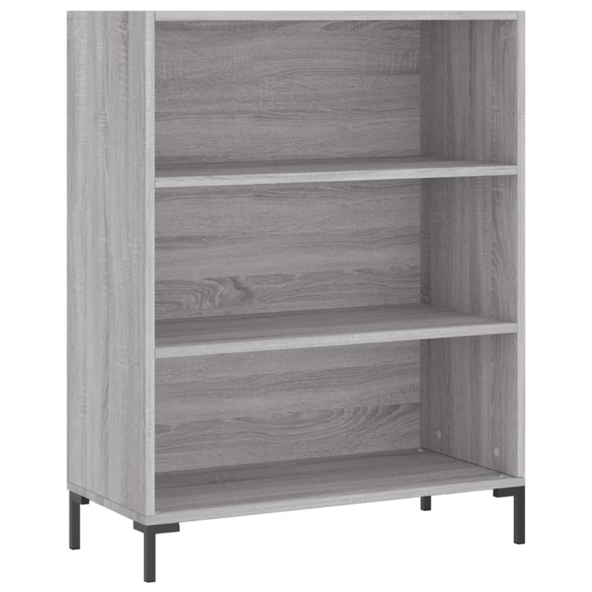 vidaXL Ντουλάπι Γκρι Sonoma 69,5 x 34 x 180 εκ. Επεξεργασμένο Ξύλο
