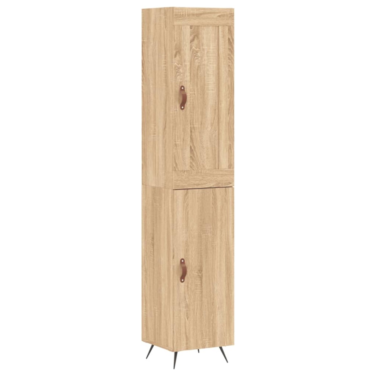 vidaXL Μπουφές Sonoma δρυς 34,5 x 34 x 180 εκ. από Επεξεργασμένο Ξύλο