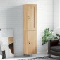 vidaXL Μπουφές Sonoma δρυς 34,5 x 34 x 180 εκ. από Επεξεργασμένο Ξύλο