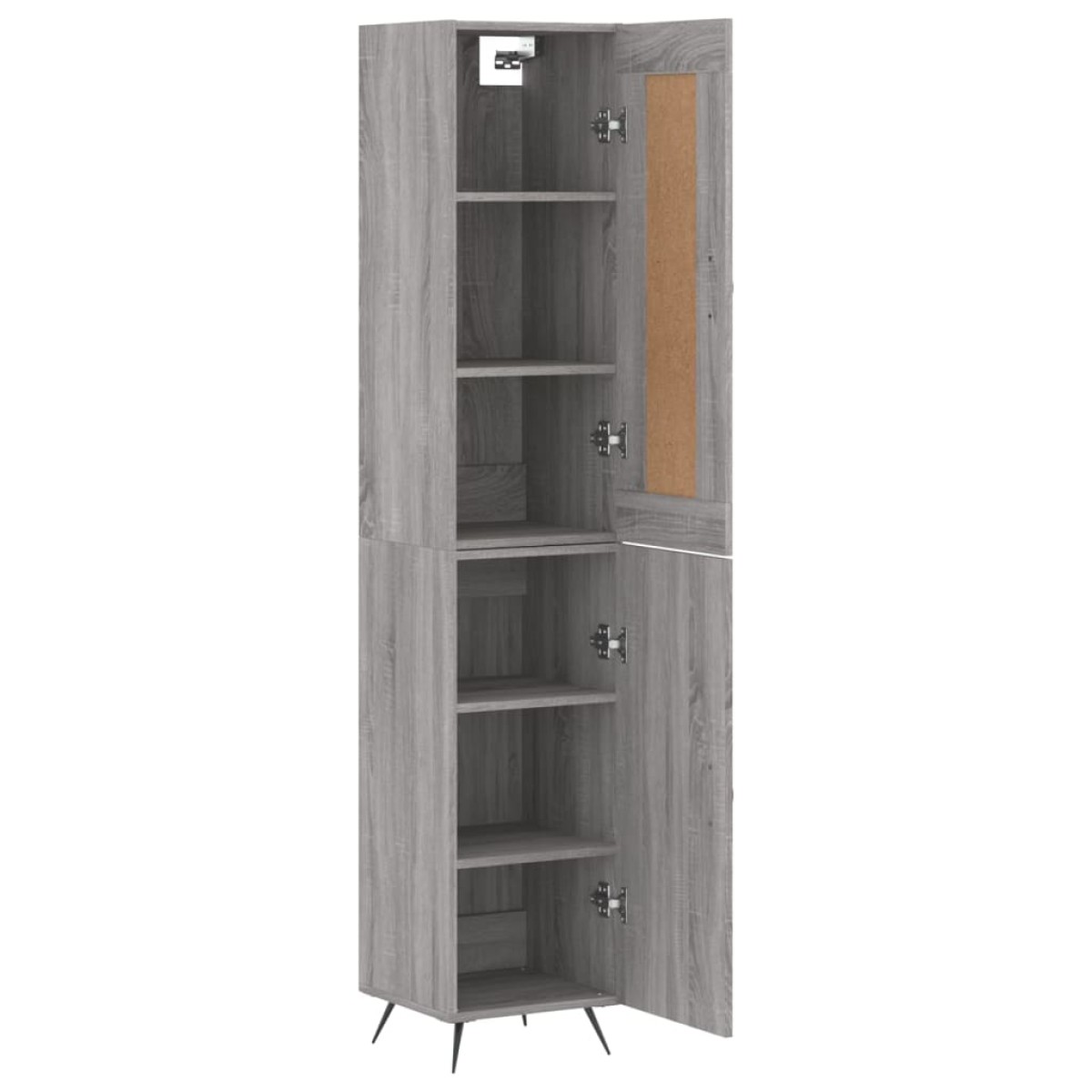 vidaXL Μπουφές Sonoma Γκρι 34,5 x 34 x 180 εκ. από Επεξεργασμένο Ξύλο