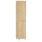 vidaXL Μπουφές Sonoma δρυς 34,5 x 34 x 180 εκ. από Επεξεργασμένο Ξύλο