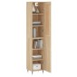 vidaXL Μπουφές Sonoma δρυς 34,5 x 34 x 180 εκ. από Επεξεργασμένο Ξύλο