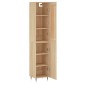 vidaXL Μπουφές Sonoma δρυς 34,5 x 34 x 180 εκ. από Επεξεργασμένο Ξύλο