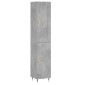 vidaXL Ντουλάπι Γκρι Σκυροδέματος 34,5x34x180 εκ. Επεξεργασμένο Ξύλο