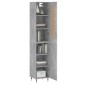 vidaXL Ντουλάπι Γκρι Σκυροδέματος 34,5x34x180 εκ. Επεξεργασμένο Ξύλο