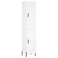 vidaXL Ντουλάπι Λευκός 34,5 x 34 x 180 εκ. από Επεξεργασμένο Ξύλο