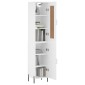 vidaXL Ντουλάπι Λευκός 34,5 x 34 x 180 εκ. από Επεξεργασμένο Ξύλο