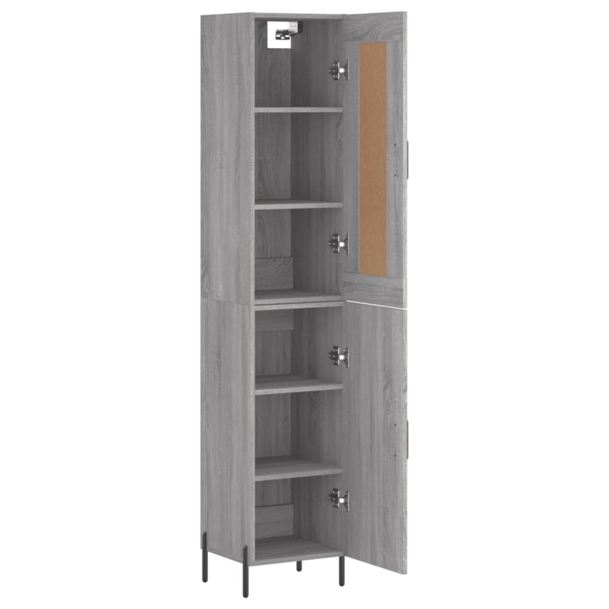 vidaXL Μπουφές Sonoma Γκρι 34,5 x 34 x 180 εκ. από Επεξεργασμένο Ξύλο