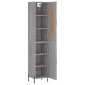 vidaXL Μπουφές Sonoma Γκρι 34,5 x 34 x 180 εκ. από Επεξεργασμένο Ξύλο