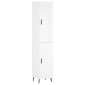 vidaXL Ντουλάπι Λευκός 34,5 x 34 x 180 εκ. από Επεξεργασμένο Ξύλο