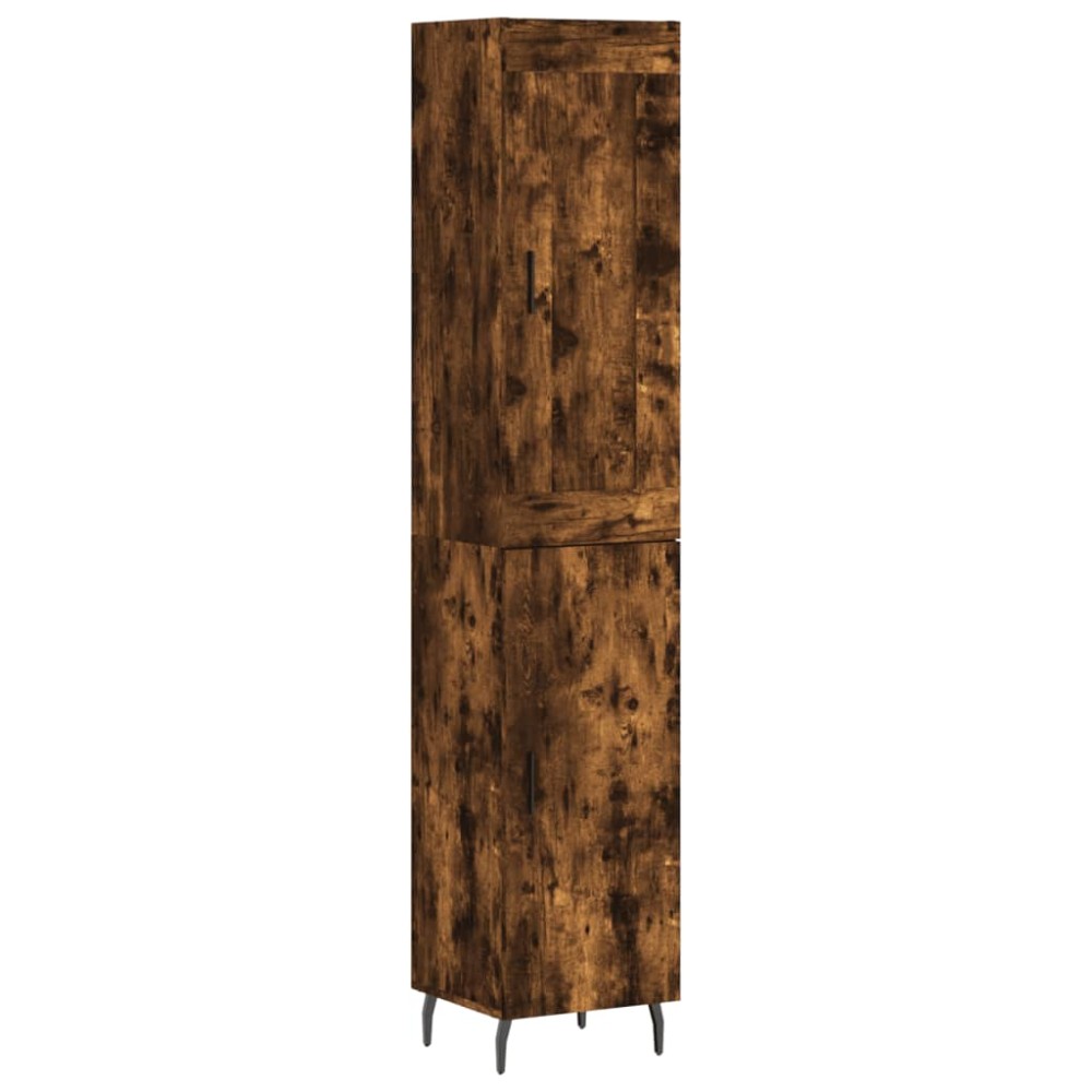 vidaXL Ντουλάπι Καπνιστή δρυς 34,5x34x180 εκ. από Επεξεργασμένο Ξύλο