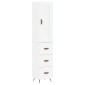 vidaXL Ντουλάπι Λευκός 34,5 x 34 x 180 εκ. από Επεξεργασμένο Ξύλο