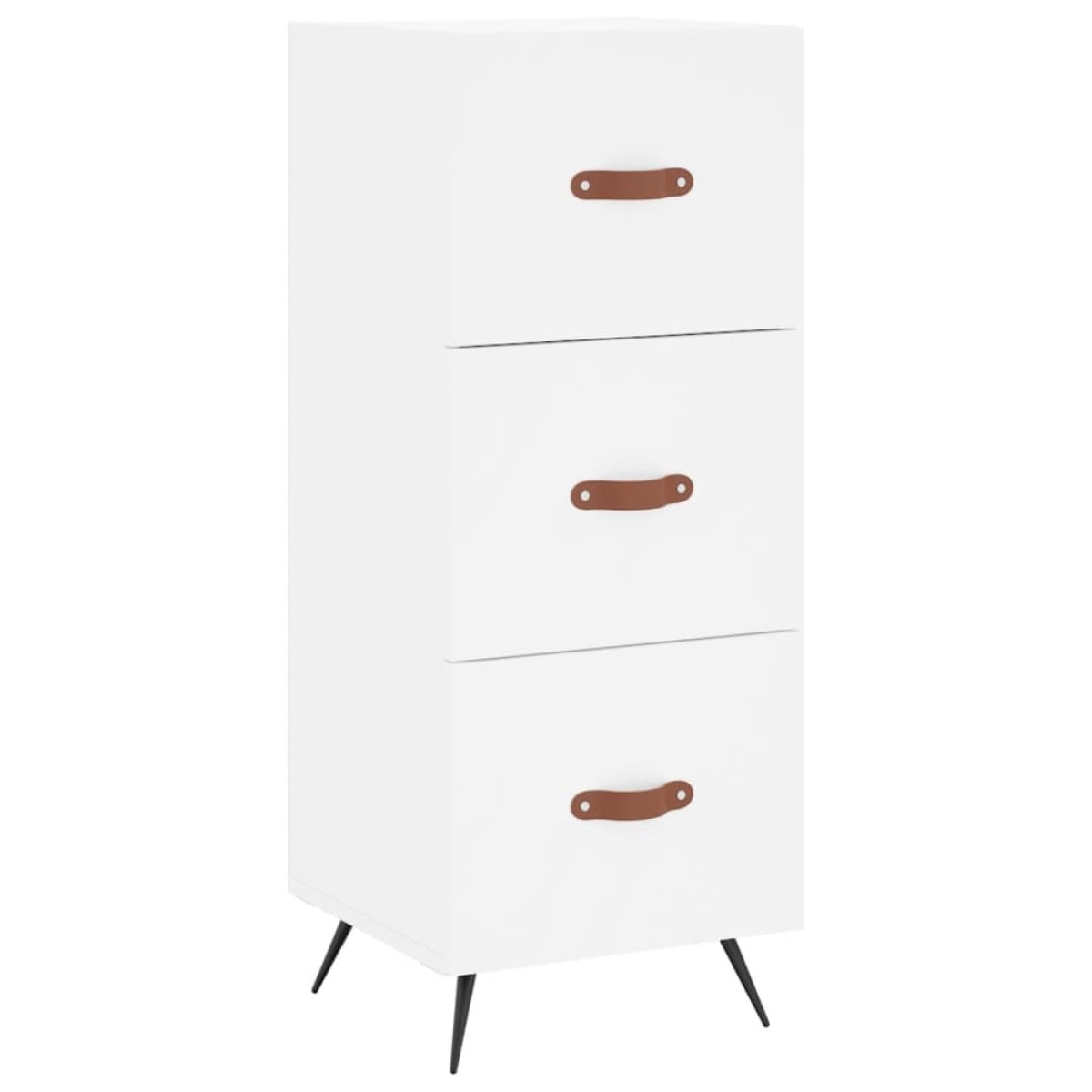 vidaXL Ντουλάπι Λευκός 34,5 x 34 x 180 εκ. από Επεξεργασμένο Ξύλο