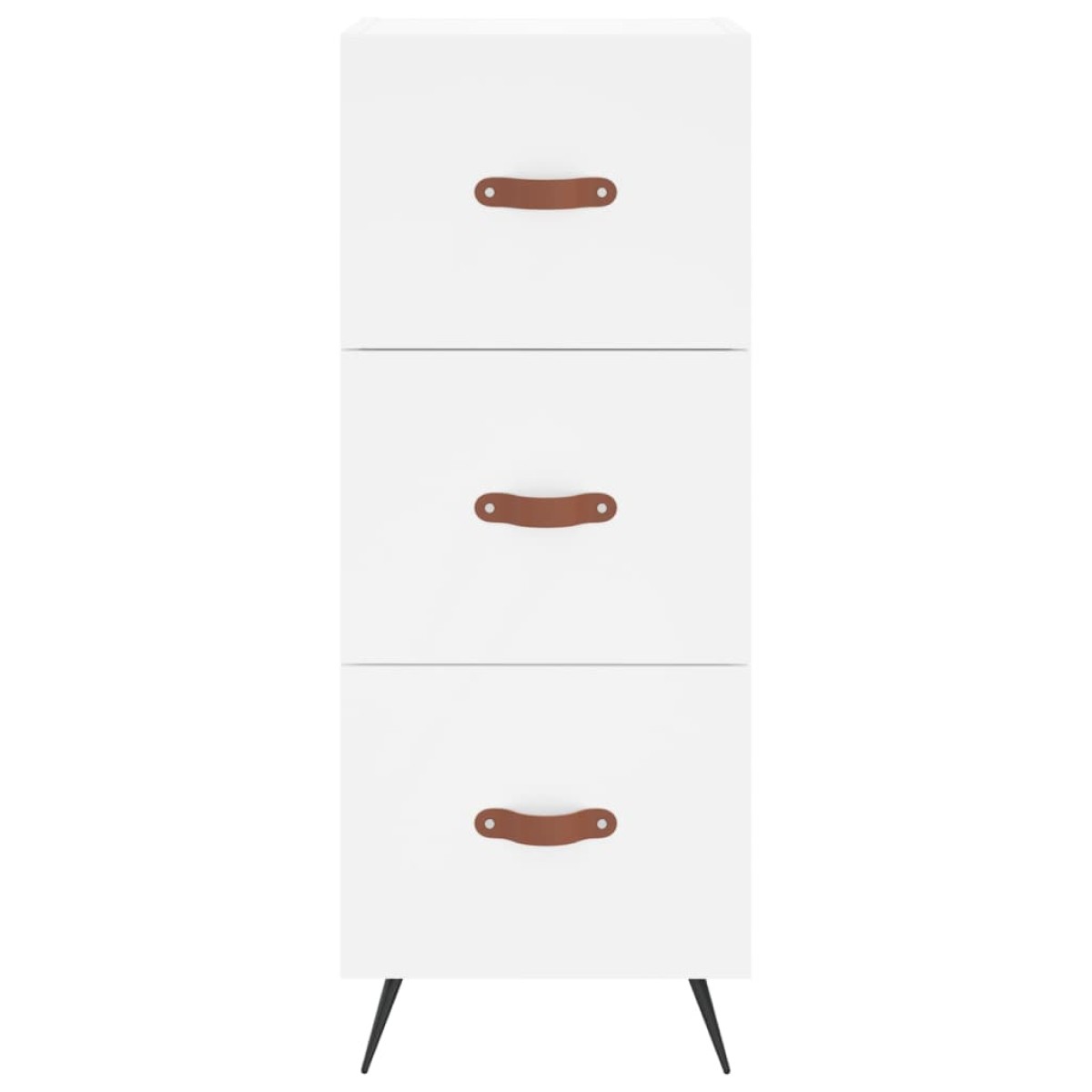 vidaXL Ντουλάπι Λευκός 34,5 x 34 x 180 εκ. από Επεξεργασμένο Ξύλο