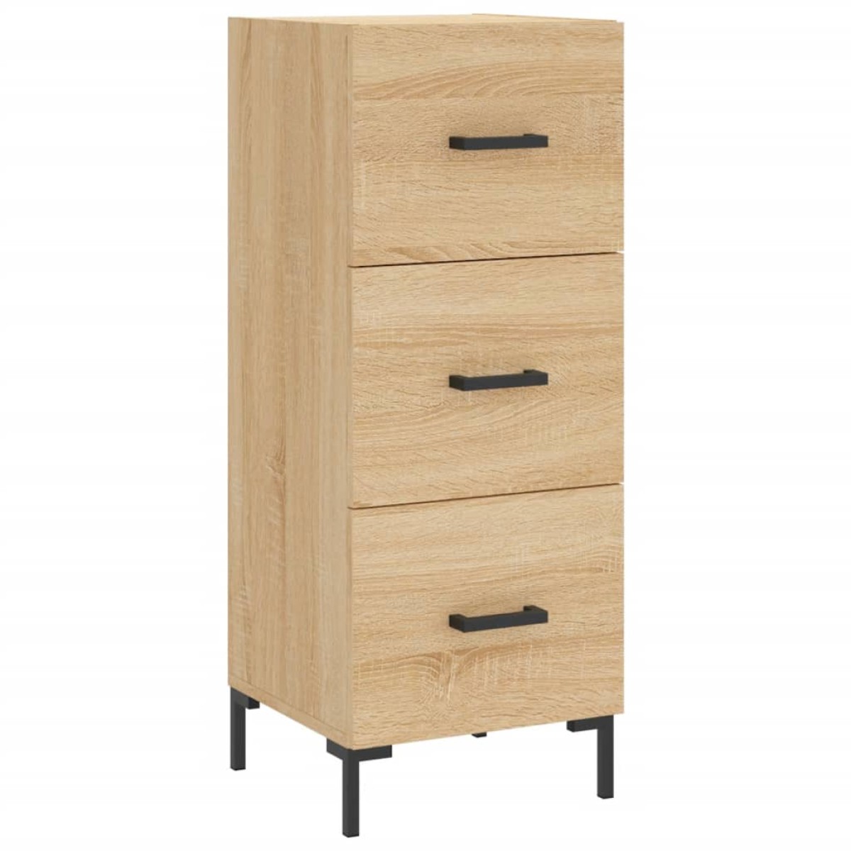 vidaXL Μπουφές Sonoma δρυς 34,5 x 34 x 180 εκ. από Επεξεργασμένο Ξύλο
