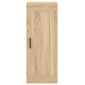 vidaXL Μπουφές Sonoma δρυς 34,5 x 34 x 180 εκ. από Επεξεργασμένο Ξύλο