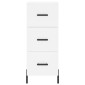 vidaXL Ντουλάπι Λευκός 34,5 x 34 x 180 εκ. από Επεξεργασμένο Ξύλο