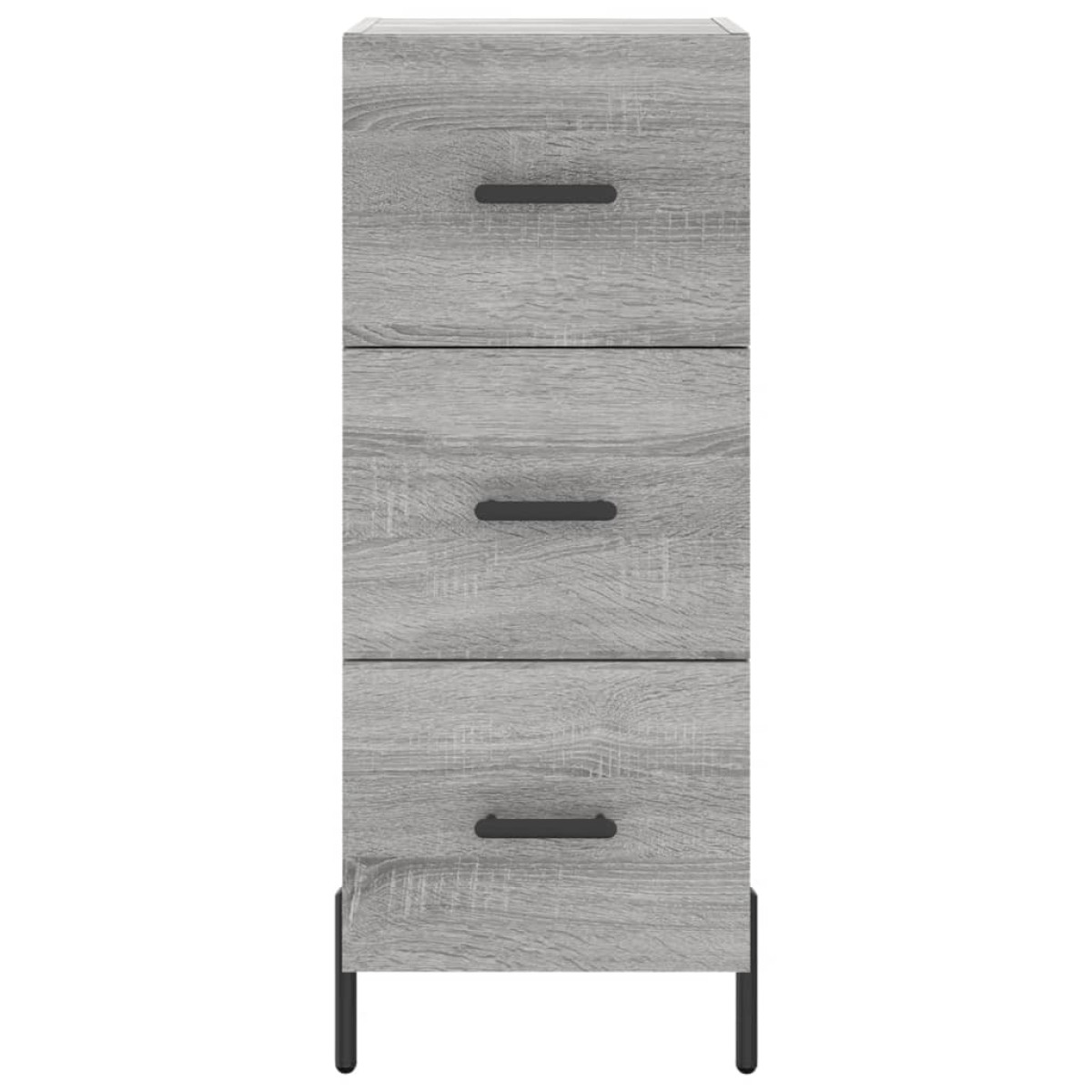 vidaXL Μπουφές Sonoma Γκρι 34,5 x 34 x 180 εκ. από Επεξεργασμένο Ξύλο