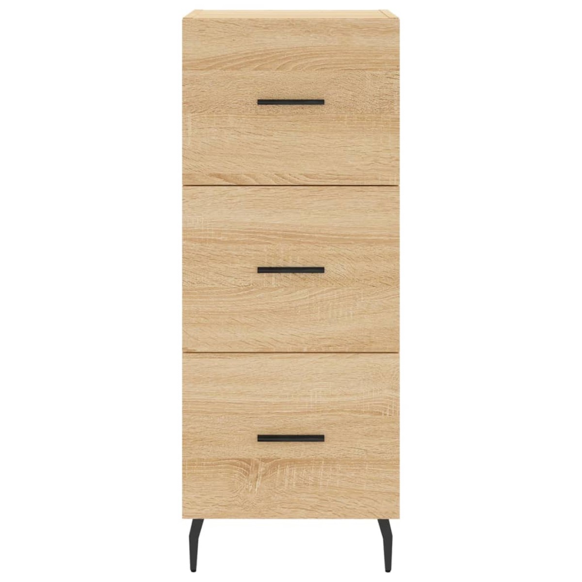 vidaXL Μπουφές Sonoma δρυς 34,5 x 34 x 180 εκ. από Επεξεργασμένο Ξύλο