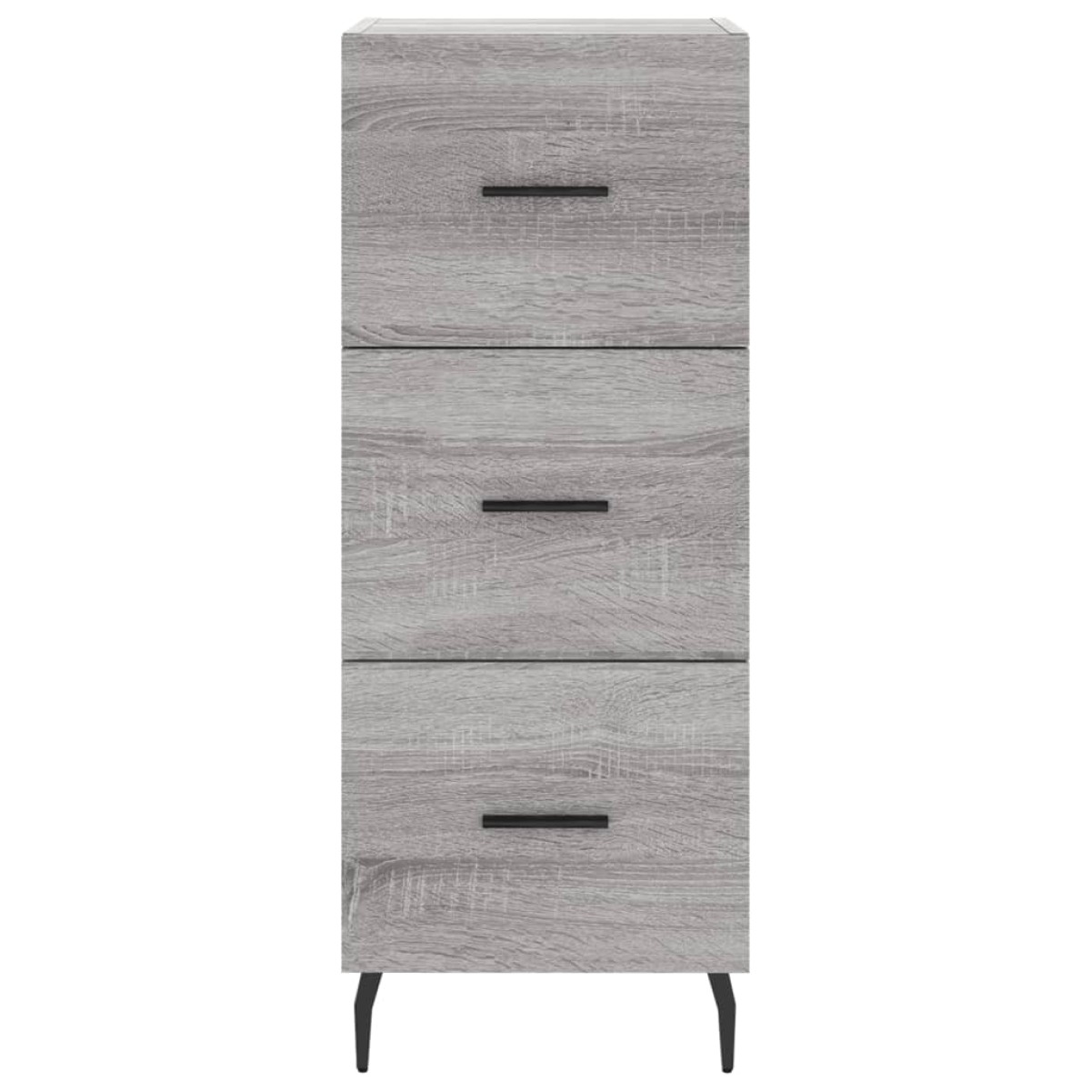 vidaXL Μπουφές Sonoma Γκρι 34,5 x 34 x 180 εκ. από Επεξεργασμένο Ξύλο