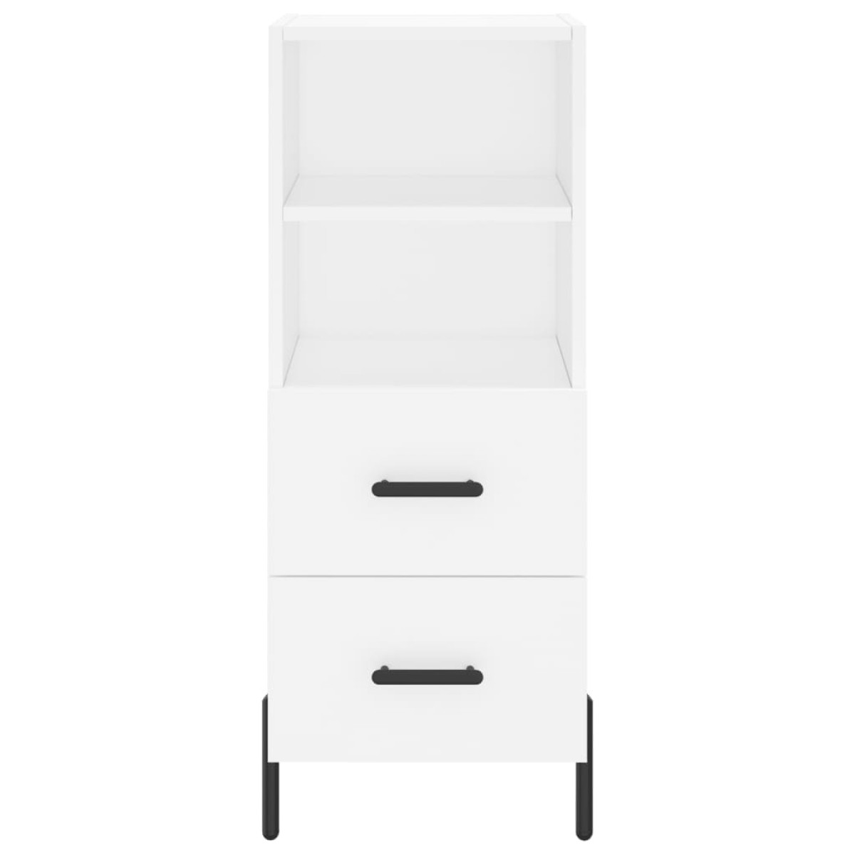 vidaXL Ντουλάπι Λευκός 34,5 x 34 x 180 εκ. από Επεξεργασμένο Ξύλο