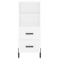 vidaXL Ντουλάπι Λευκός 34,5 x 34 x 180 εκ. από Επεξεργασμένο Ξύλο