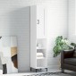 vidaXL Ντουλάπι Λευκός 34,5 x 34 x 180 εκ. από Επεξεργασμένο Ξύλο