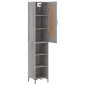 vidaXL Μπουφές Sonoma Γκρι 34,5 x 34 x 180 εκ. από Επεξεργασμένο Ξύλο