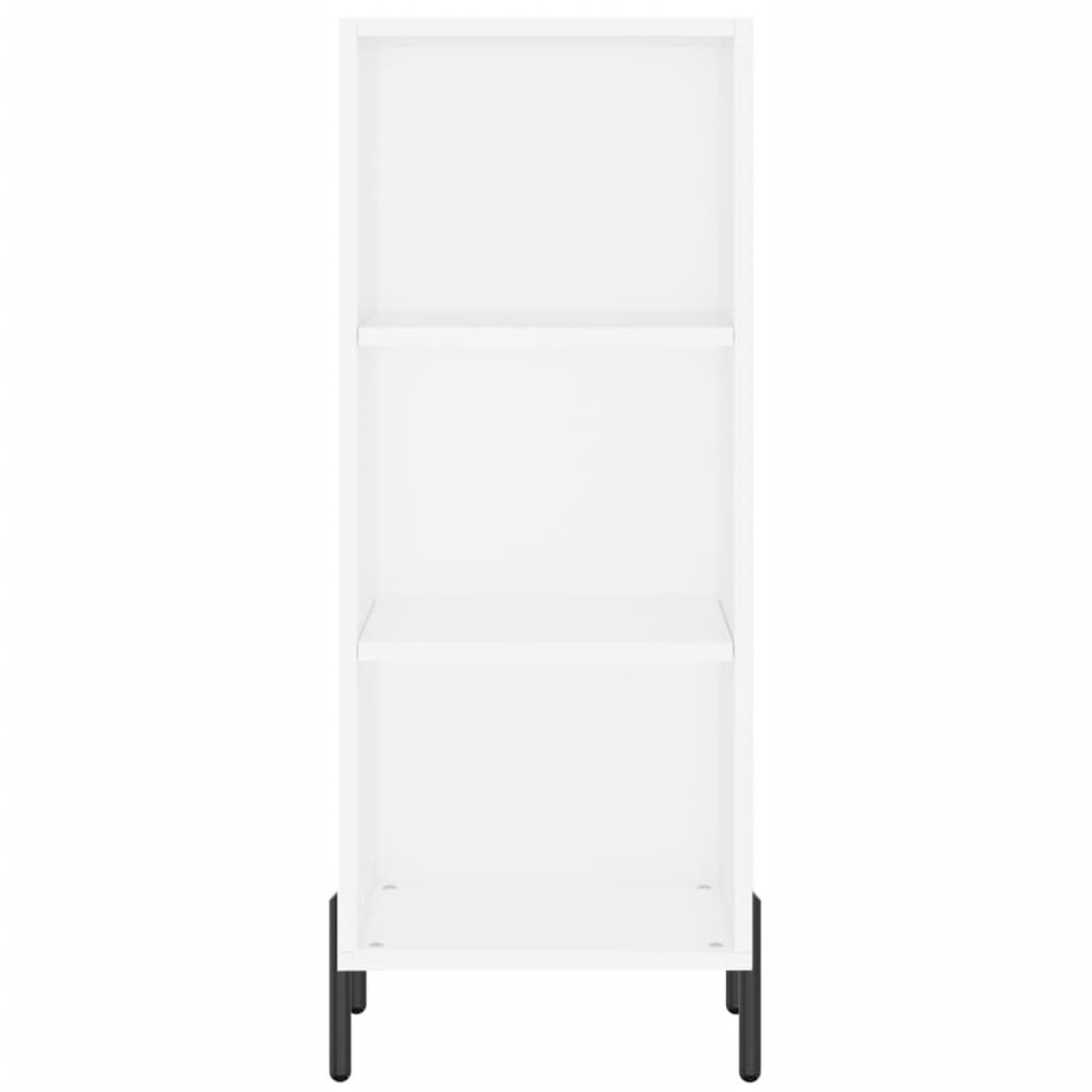 vidaXL Ντουλάπι Λευκός 34,5 x 34 x 180 εκ. από Επεξεργασμένο Ξύλο