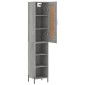 vidaXL Μπουφές Sonoma Γκρι 34,5 x 34 x 180 εκ. από Επεξεργασμένο Ξύλο