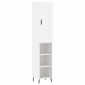 vidaXL Ντουλάπι Λευκός 34,5 x 34 x 180 εκ. από Επεξεργασμένο Ξύλο