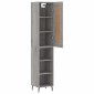 vidaXL Μπουφές Sonoma Γκρι 34,5 x 34 x 180 εκ. από Επεξεργασμένο Ξύλο